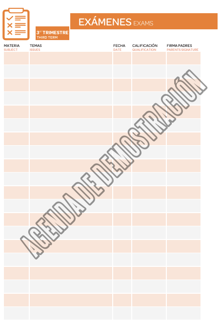 Agenda escolar BICI SV