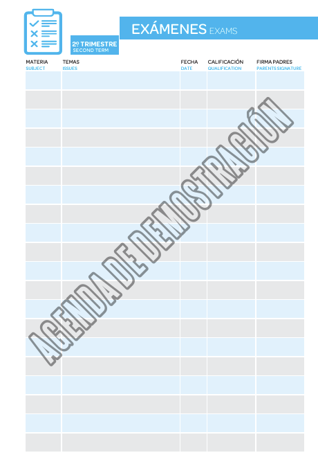 Agenda escolar BICI SV